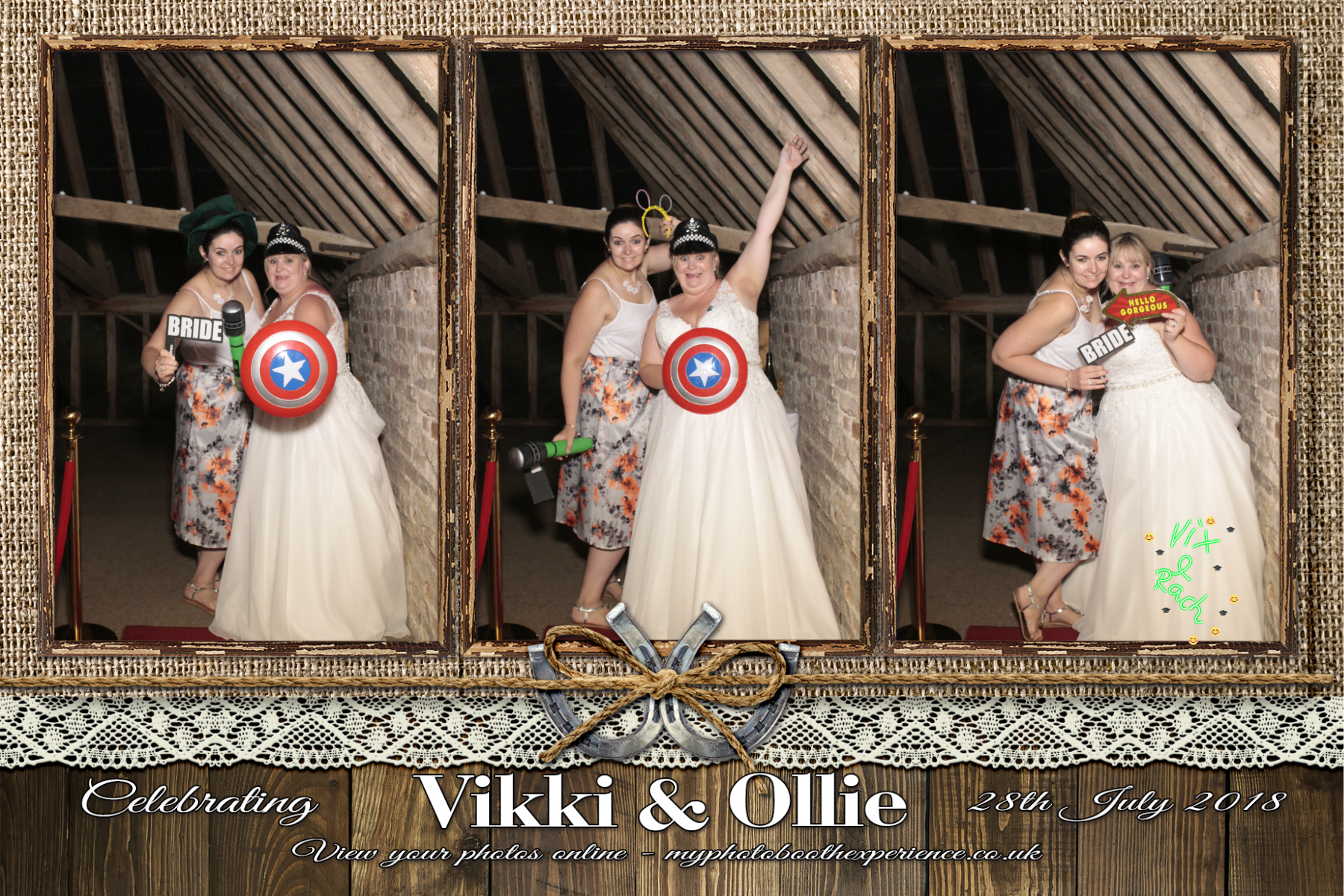 Vikki & Ollie's Wedding | View more photos from the event at gallery.myphotoboothexperience.co.uk/u/MyPhotoBoothExperienceLtd/Vikki-Ollies-Wedding